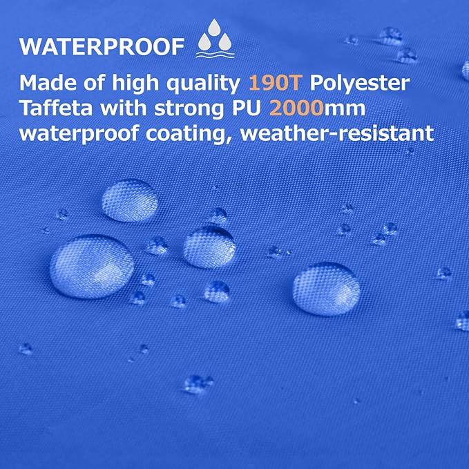 Azarxis Waterproof Camping Tent Tarp Hammock Rain Fly Footprint Ground Cloth Shelter Sunshade Beach Picnic Blanket Mat for Outdoor Camping Park Lawn
