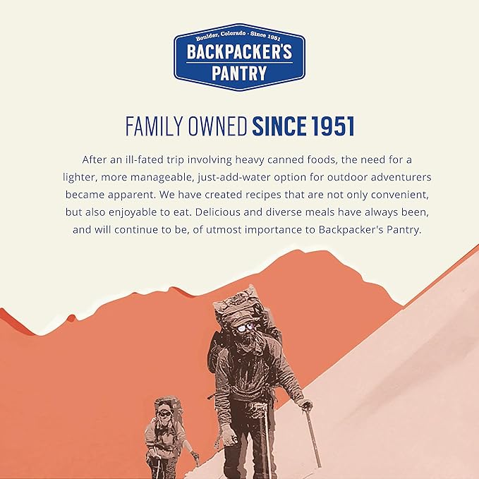 Backpacker's Pantry Granola with Blueberries Almonds & Milk - Freeze Dried Backpacking & Camping Food - Emergency Food - 16 Grams of Protein, Vegetarian