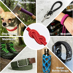 Paracord Rope 750 - Parachute para Cord 4mm 11 Strand Spool Rope Utility Nylon String for Outdoor Camping Survival Utility Tent Crafting DIY Projects - Red 500ft