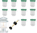 10 Pcs Lantern Mantles and for Coleman Lantern Pump Repair Kit, Compatible with Coleman Outdoor Camping Accessories Propane Fueled Lighting Lanterns Mantles #21 Replacement