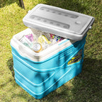 Pinnacle 10 Liter Insulated Cooler Lunch Box -Portable Camping/Picnic Hard Cooler –Coolbox Keeps Cool for 48 hrs. with Ice Retention–Heavy Duty Cooler for Beach, Grill, Travel,Tailgating,Small