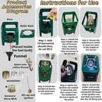 Fogon de petróleo para cuba,kerosene heater，portable kerosene stove 8-wicks, Camping Stove is used for backpacking hiking, picnicking, and adventure，Survival Heating Cooking Small Kerosene Heater