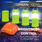 Lewis N. Clark Collapsible Camping Lantern | LED Portable Lantern for Indoor or Outdoor Use | Waterproof Lamp with Batteries Included | for Camping, Backpacking, Hiking, or Power Outage | Green