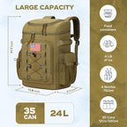 Maelstrom Backpack Cooler,Soft Lightweight Leakproof Cooler Backpack,Men Women 35/50 Can Insulated Cooler Bag,Keeps Hot/Cold for Up to 16 Hours,Perfect for Camping, Beach