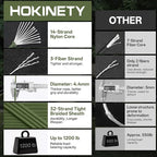 1200 Paracord Rope - 4.4mm 14 Strand Nylon Parachute Spool para Cord Lanyard for Outdoor Camping Survival Utility Tent Crafting DIY Projects Fishing Clothsline Bracelet - ArmyGreen 1000FT