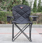 SUNNYFEEL XXL Oversized Camping Chair Heavy Duty 800 LBS for Big Tall People Padded Portable Folding Quad Lawn Chairs with Armrest Cup Holder & Pocket for Outdoor/Travel/Picnic/Camp/Sports