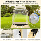 Goplus Sports Tent, Instant Pop up Weatherproof Shelter, Portable & Foldable Outdoor Clear View Bubble Tent w/Carrying Bag, Floor Mat, Watch Sports Events Camping (1-2 Person 4.2 x 4.2 ft)