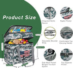 Soft Collapsible Insulated Sided Cooler - 60 Can Large Leakproof Picnic Beach Meal Prep Portable Travel Cooler for Shopping, Kayaking, Road Trips