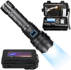 Flashlights High Lumens Rechargeable, 1000000 High Lumens Super Bright Handheld LED Flash Light, Powerful Emergency Linternas, Waterproof, Long Lasting, for Hiking Camping Gift