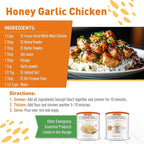 Emergency Essentials Freeze-Dried White Meat Chicken #10 Can – 25-Year Shelf Life, 19 Servings, 513g Protein – Bulk Food, Long-Term Emergency Food Supply & Storage