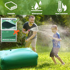 400 L/105.7 Gallon Water Storage Bladder, Foldable Portable Water Bladder Tank, Large Capacity Water Container, Water Bag for RV, Truck, Camping, Emergency & Outdoor Use