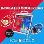 Insulated Picnic/Shopping Cooler Bags for Groceries, Camping, Hiking, Beach, Travel | Lightweight Soft Collapsible | Fast Same Day Shipping