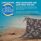 Neso Gigante Portable Beach Tent Sun Shelter - Lightweight Beach Shade Canopy - Easy Setup for Family Outings - Patented Reinforced Corners - UPF 50+ Sun Protection - 8ft Tall, 11 x 11ft - Grey Camo