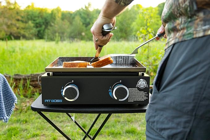 Pit Boss 10960 2-Burner Tabletop Griddle, Black