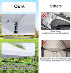 COBIZI Canopy 10x20 Pop Up Canopy Tent with Sidewalls, Waterproof Commercial Canopy Ez Outdoor Instant Gazebo UV Protection 50+ Event Shelter, Garden Tents for Parties with Sandbags, White