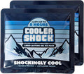 Cooler Shock Reusable Ice Packs for Cooler - Long Lasting Cold Freezer Packs for Coolers and Lunch Boxes - Cooler Ice Packs for Camping Gear, Fishing, Road Trips, Beach Must Haves