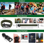Gifts for Men Dad Christmas Husband Teenage Boy, Survival Kit 28 in 1, Survival Gear Tool Emergency Tactical Equipment Supplies Kits for Families Outdoors Camping Hiking Adventures
