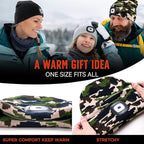 Unisex Beanie Hat with Light, Rechargeable Headlamps Cap, Gifts for Men, Hiking, Camping headlamps, Cool Gadget Birthday Gifts for Men, Women, Dad, Father, Boyfriend, Camouflage