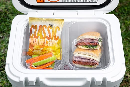 2-Pack Cooler Basket - Grippi Cooler Insert Compatible with Yeti Roadie 24 - Dry Goods Trays - Divider and Organizer Accessories for Camping, Tailgating and Storage