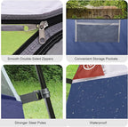 Tents for Camping 6 Person Tent Waterproof Windproof Double Layer Family Camping Tent, Easy Setup Dome Tent with Large Mesh Windows & Wider Door for Outdoor Camping & Hiking