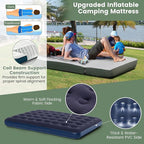 Goplus Camping Tent Cot, 5-in-1 Folding Camping Bed with Air Mattress, Pillow, Sleeping Bag, Waterproof Elevated Tent Shelter, Portable Outdoor Sleeping Cot with Carry Bag for Picnic, Trip