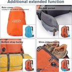 G4Free 50L Hiking Backpack Waterproof Daypack Outdoor Camping Climbing Backpack with Rain Cover for Men Women