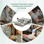 6 Inch 3 Packs Israeli Bandage - Emergency Bandage with Vacuum Sterile Package - for Wound Dressing, First Aid Kit, Medical Trauma Kit Refill