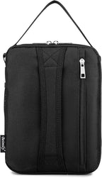BEIMILY Small Insulated Lunch Bag,Lunch Box for Men Women Adults,Portable Refrigerated Lunch Box,Soft Insulated Tote Bag for Office Work Picnic with Comfort Handle and Removable Hand Strap (Black)