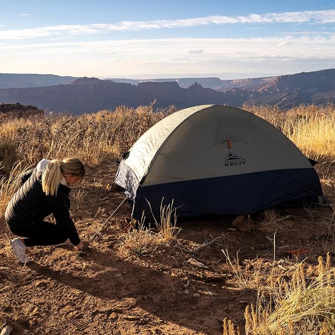 Kelty Late Start Backpacking Tent – Lightweight Two Man Camping Tent Shelter with Quickcorners, Aluminum Poles, Waterproof Poly Fly, Updated for 2024 | Camping Tent Shelter, Quickcorners, Aluminum Poles, Waterproof Poly Fly, Updated for 2024