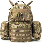 Akmax MOLLE II Medium Rucksack Military Tactical Backpack with Detachable Side Pouches & Upgraded Frame for Enhanced Comfort