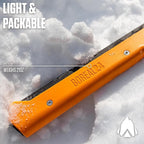 AGAWA - BOREAL24-24 Inch Folding Saw with All-Purpose Saw Blade - Camping Gear For Hiking, Fishing, Hunting, Bushcraft & Survival Kit (Black Frame/Yellow Handle)