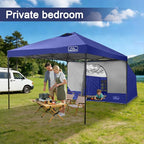 KAMPKEEPER Canopy Side Tent, Camping Canopy Tent for 10x10 Pop Up Canopies, Cube Tents, Gazebo Room Compatible with 10' Wide Canopies(Canopy Not Included)