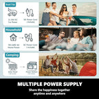 EUHOMY 12 Volt Refrigerator, 26 QT(25 L) Portable Freezer, Electric Cooler -4℉~68℉, 12V Car Fridge Reversible Door, Portable Freezer 12/24V DC & 100-240V AC for Camping, Truck, Travel