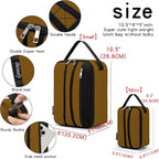 BEIMILY Lunch Box for Men Women Adults,Small Insulated Lunch Bag for Office Work Picnic,Reusable Portable Lunchbox,Soft Cooler Tote Bag(Brown)