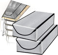 DGSL Attic Stairway Insulation Cover - Premium Energy Saving Attic Stairs Door Ladder Insulator Pull Down Tent with Zipper 25 in x 54 in x 11In (2 pcs Attic Cover)