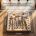 Naturehike California King Air Mattresses with Rechargeable Built-in Pump, Inflatable Mattress, Portable Blow up Mattress, Air Bed for Home, Camping, Guest