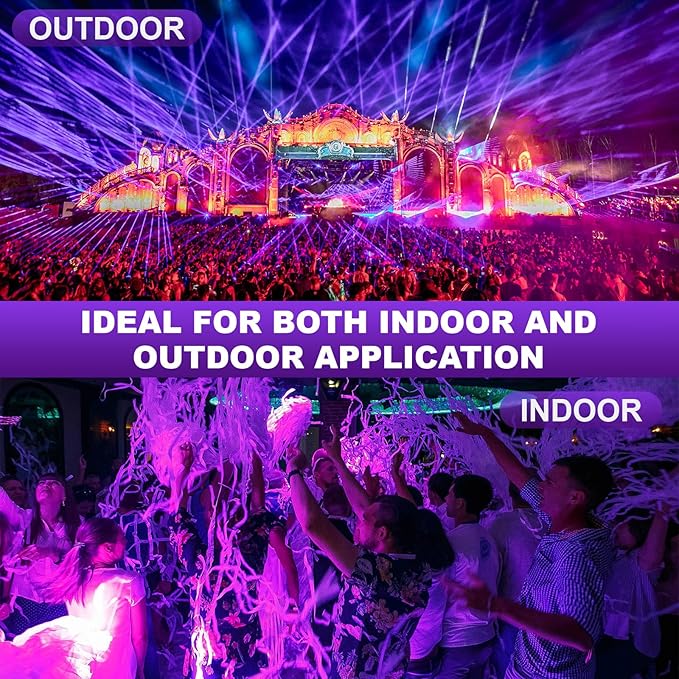 10000mAh Rechargeable UV Light 395nm UV / 6500K Camping Blacklight , 3000 Lumens Tent Light, Glow Lights for Party , Bedroom, Fluorescent Poster , Dog/Cat Urine Halloween Black Light (UV) (Remote)