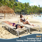 LILYPELLE Tanning Chair with Face Hole, Heavy Duty Outside Lounge Chair with Mattress, Folding Outdoor Face Down Tanning Chair Arm Hole for Beach Poolside Patio Sunbathing Lawn Camping