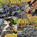 Gifts for Men Dad Husband Him Fathers Day, Survival Kit, Emergency Survival Gear and Equipment 14 in 1, Anniversary Birthday Gifts for Him Boyfriend, Hunting Fishing Camping Accessories, Cool Gadget