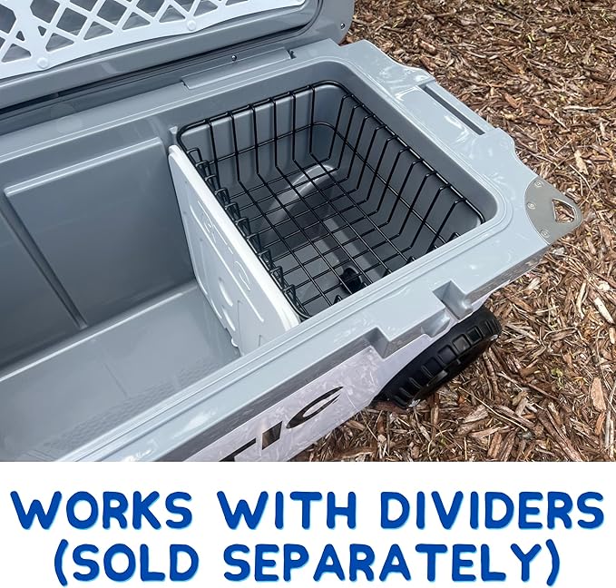 Cooler Basket for RTIC 32, 52 & 72 Ultra-Light Coolers - Compatible with Dividers, Inserts, Straps, Locks, and Other RTIC Cooler Accessories
