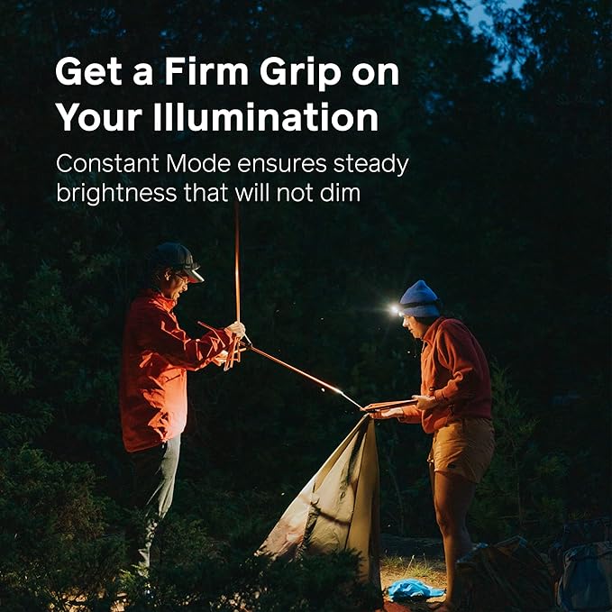 BioLite, HeadLamp 800 Pro, 800 Lumens, Ultra-Lightweight & USB Rechargeable with 8 Light Modes, Midnight Grey