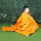 Emergency Bivvy Bag Aluminum Film Survival Sleeping, Warm Tube Tent Survival Bivvy, Waterproof Emergency Blanket