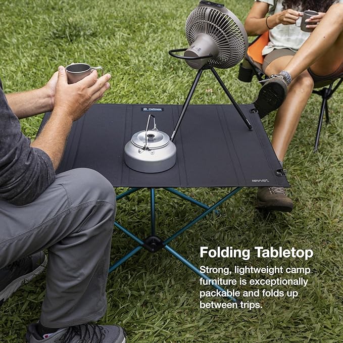 Helinox Table One Hard Top Lightweight, Collapsible, Portable, Outdoor Camping Table, Large - 29.5 x 22.5 Inches, Coyote Tan