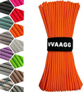 VVAAGG 1000 Orange Paracord 200FT Utility Parachute Cord 4mm Nylon String12 Strand Nylon Camping Rope, Tent Rope, Clothsline Rope for Survival & Camping Gear (Orange, 200FT)