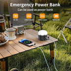 LED Camping Lantern Rechargeable, 1000LM Portable Tent Light with 3 Color Lighting Modes, Power Bank, Waterproof, Mini Flashlight with Magnetic Base for Emergency, Power Outages, Hiking, Home