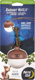 Nite Ize Radiant NutLit Rechargeable Lantern - Acorn-Shaped LED Hanging Lantern for Tents & Kids Rooms - Features Adjustable Color Temperature & Rapid USB-C Charging - Water-Resistant & Drop-Tested