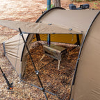 POMOLY Tunnel Tent for 1-2P Camping, Locomotive 2 Chimney Tent for 4 Season Hiking, Backpacking, Hunting (Without a Ground Sheet)