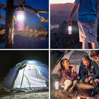 2-Pack Mini LED Pink Camping Lanterns, Portable Camping Lights, Outdoor Handled Lamps, Essential Emergency Lights for Power Outages, Hiking, Hurricane
