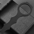 GTK397 Cool Fixed Knife D2 Steel Blade Stainless Steel Handle EDC Tool Knifes for Outdoor Camping Adventure Survival(A)