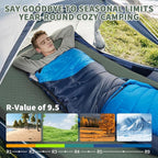 Self Inflating Sleeping Pad with Electric Pump, 4" Ultra-Thick Memory Foam Camping Pad, 40s Fast Inflating Camping Mattress Pad, 4-Season Insulated Camp Sleeping Mat for Outdoor/Travel/Tent (Twin)
